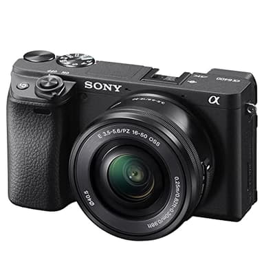 Sony Alpha 6400L - Kit Fotocamera Digitale Mirrorless con Obiettivo Intercambiabile SELP 16-50mm, Sensore APS-C, Video 4K HDR, S-log2, S-log3 e Hlg, ILCE6400B + SELP1650, Nero