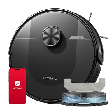 Ultenic Robot Aspirapolvere Lavapavimenti, 120Min, Matrix Clean, Controllo APP/Alexa/Siri/IFTTT - Ottimo per Peli di Animali, D10