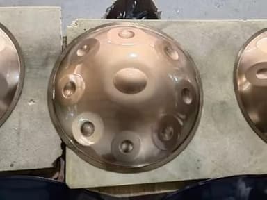 onlyfly Handpan Handpan Drum 9 Note 432Hz Re Minore 22" con Set Regalo in Bronzo