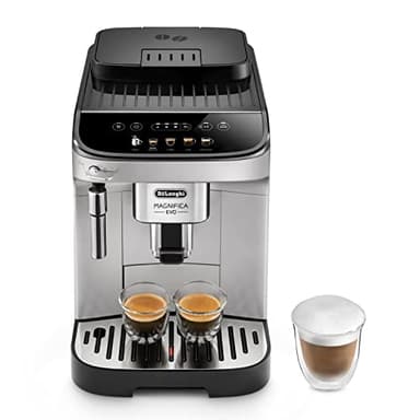 De'Longhi Magnifica ECAM292.33.SB, Macchina da caffè Automatica, Chicchi macinati al momento, 4 Bevande One Touch, Montalatte classico, Spegnimento Programmabile, Argento