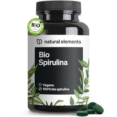 Spirulina Biologica – 500 compresse – 3000mg – vegana, ad alto dosaggio, senza additivi inutili