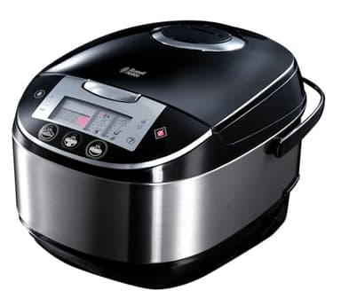 Russell Hobbs Robot Da Cucina Multifunzione 5 l - 11 in 1 - Cuociriso, Pentola Cottura Lenta, Vaporiera, Forno, Macchina Yogurt e Altre, Multicooker, Display Digitale, Coperchio Anticondensa, 21850-56