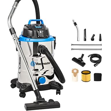 Vacmaster VQ1530SFDC 1500W 30L Aspiratori Solidi e Liquidi, Inossidabile, Funzione Soffiante, Aspirapolvere Aspiratori industriali