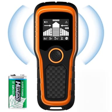 5 In 1 Rilevatore Di Tubi Metallici,Rilevatore Tubi Acqua,Rilevatore Tubi e Cavi con LCD Schermo e Avviso Sonoro,Per Rilevare Legno, Metallo E Cavi Nel Muro
