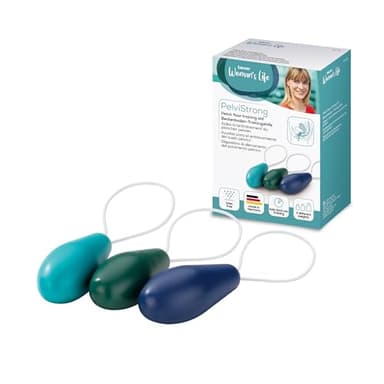 Beurer PT 20 PelviStrong Ausilio per l'allenamento del pavimento pelvico, rafforzamento rigenerazione e mantenimento dei muscoli del pavimento pelvico, set di 3 pesi, libretto di allenamento online