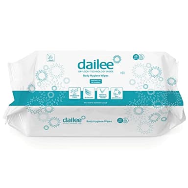 Dailee Salviette Anziani XL - 288x Salviette umidificate per Corpo e Igiene Intima - Adulti, Anziani, Disabili, Allettati - 288 salviette, 6 confezioni