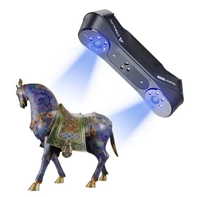 Creality Scanner 3D CR-Scan Raptor Pro, Scanner portatile di grande pubblico multilinea blu e NIR 60 fps, precisione 0,02 mm, monitoraggio anti-tremore, scansione a colori rapida a 24 bit per Windows