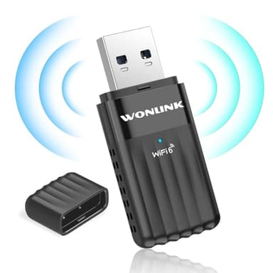WONLINK AX900 Chiavetta WiFi 6 Bluetooth USB WiFi Dual Band 2.4G/5G Chiavetta WiFi per PC Fisso, Bluetooth 5.3 Adattatore USB WiFi per PC/Desktop/Laptop, Supporta Windows 11/10, WPA3