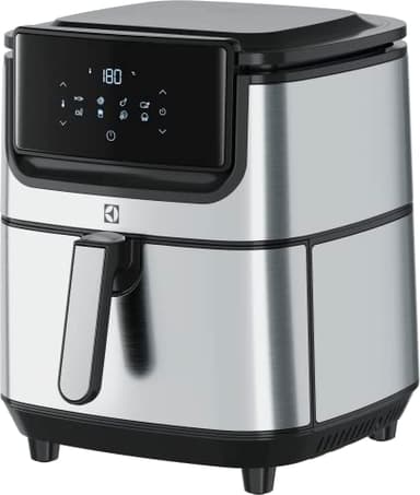 Electrolux E6Af1-6St Explore 6 Friggitrice Ad Aria, 8 Programmi Di Cucina Preimpostati Per Cucina Sana, Potenza 1800W, Argento Nero, ‎43 x 42.5 x 42.5 cm 7.3 Kg