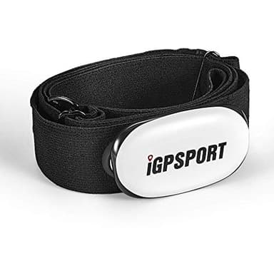 iGPSPORT HR40 Cardiofrequenzimetro impermeabile IPX7 Bluetooth e ANT+ e fascia toracica per Ciclismo, corsa, fitness Compatibile con Garmin Polar Wahoo