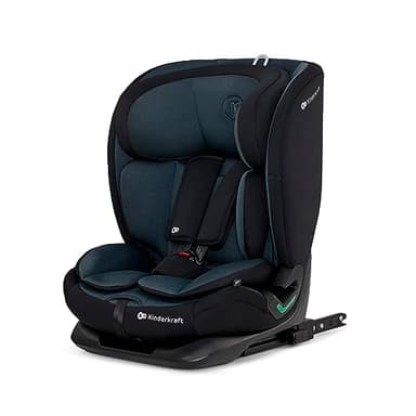 Kinderkraft ONETO3 I-SIZE 76-150 cm Seggiolino Auto 9-36 kg isofix, Alzatina auto bimbi, Poggiatesta regolazione, Cinture di sicurezza, Facile da pulire, Nero
