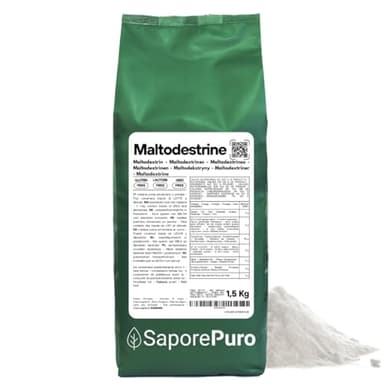 SaporePuro Maltodestrine Pure in Polvere 1500 gr