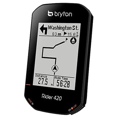 Bryton 420H Rider con Fascia Cardio, Unisex Adulto, Nero, 83.9x49.9x16.9