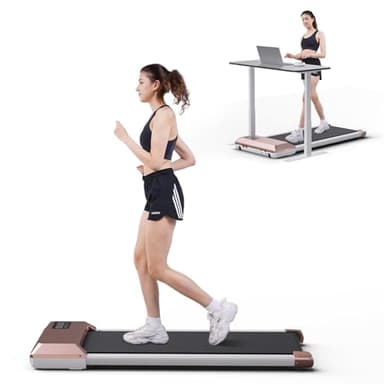 DeerRun Raceable Walking Pad 1845W Tapis Roulant Elettrico da Scrivania Max 134kg con Controllo APP Treadmill Portatile con corsi di formazione e gare Multi-Runner