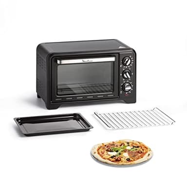 Moulinex OX444810 Optimo Forno Elettrico Ventilato 19 litri, Potenza 1380 W, Max 240°C, Forno per Pizza, Carne, Pesce, Dolci, con 6 Modalità di Cottura, Timer, 2 Accessori