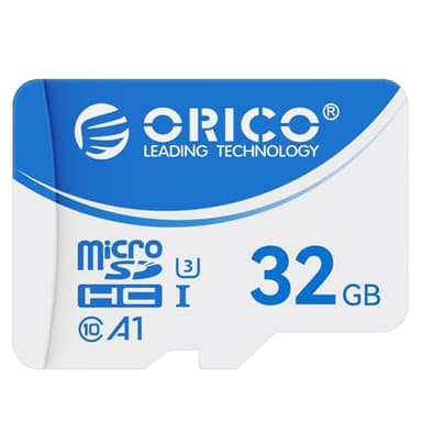 ORICO T3 32GB microSDHC UHS-I Memory Card, 70MB/s in lettura, 60MB/s in scrittura, 4K UHD Recoding, U3, Class10, V30, A1, Micro SD per Baby Monitor, Security Camera, TF Card
