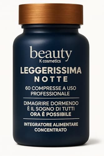 Leggerissima Notte - Dimagrante Forte - Brucia Grassi Potenti Veloci Integratore Notturno | Dieta Dimagrante Termogenico | Con Griffonia, Mate e Fieno Greco 60cpr