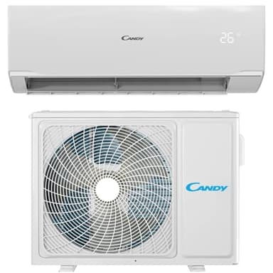 Candy, Condizionatore Smart Linea Pura, Climatizzatore Monosplit con Unità Esterna e Interna 18000 Btu, 28 dBA, con Self-Clean - Tecnologia di Espansione a Freddo e Controllo da Remoto con App