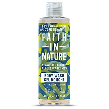 Faith in Nature Bagnodoccia Naturale all'Alga Marina & Agrumi, Disintossicante, Vegano e Non Testato su Animali, Senza SLS e Parabeni, 400 ml