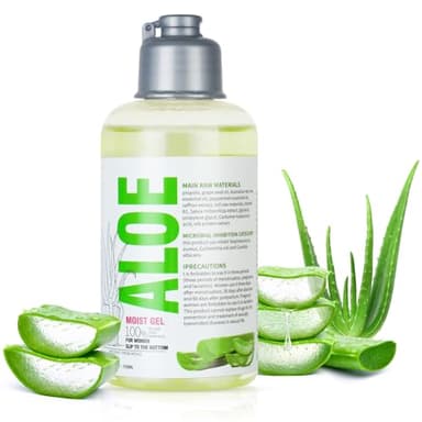 ACWOO Aloe Gel Lubrificante a Base D'Acqua, 100% Ingredienti di Origine Naturale, Lubrificante Sessuale Intimoe Gel per Massaggi, per Uomini, Donne e Coppie, Zero Residui, Comfort Duraturo,150ml