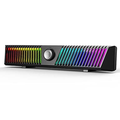Altoparlanti HiFi per computer, Desktop Bluetooth Computer Sound Bar, Colorful RGB con Subwoofer Stereo, alimentati USB