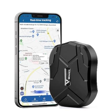 Localizzatore GPS per Auto GPS Tracker senza Abbonamento Gratuita APP Monitoraggio in Tempo Reale Auto Antifurto Moto Camion GPS Tracker con Potente Magnete Dispositivo e Traiettoria storica 5000mAh