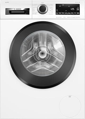 Bosch Elettrodomestici WGG254F0IT Serie 6, Lavatrice a carica frontale, capacità 10 kg, 1400 rpm, Dosaggio automatico i-DOS, Iron Assist, Sistema Anti macchia, Bianco, 60 cm