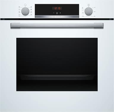 Bosch HBA534BW3, Forno da incasso, EcoClean: pulizia della parete posteriore senza alcun detergente, Display LED Rosso,Bianco, 60 x 60 cm