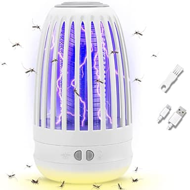 Zanzariera Elettrica, Lampada antizanzare anti zanzare interno zanzariera elettrica per insetti repellente con luce notturna, potenti trappole per il controllo dei parassiti per interni ed esterni