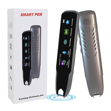 Scan Translator Pen, Online 112 Lingue Scan Reader Pen Reading Pen con 3.7 pollici Touchscreen, Reale Time Scan Reader Pen per dislessia, riunioni di lavoro, viaggi, apprendimento