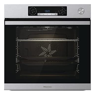 Hisense BSA66226AX, Forno Multifunzione Termoventilato con Generatore di Vapore, Cavità XXL 77L, Pulizia Acqua Cleaning, 13 Funzioni di Cottura, Cottura Combinata a Vapore, Funzione Pizza 300 °C