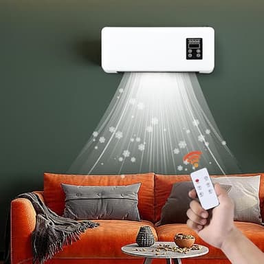 Condizionatore D'aria E Riscaldatore A Parete - Condizionatore D'aria Intelligente Portatile Con Telecomando E Timer, Condizionatore D'aria Split Con Ventola Di Raffreddamento E Riscaldamento