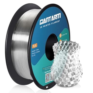 Filamento PLA 1,75 mm, GIANTARM Stampante 3D PLA Filamento 1 kg Spool (Trasparente)