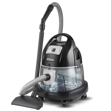 Zilan Aspirapolvere con filtro dell'acqua, per chi soffre di allergie, aspirapolvere senza sacchetto, classe energetica A H20, potenza di aspirazione 2.000 Watt