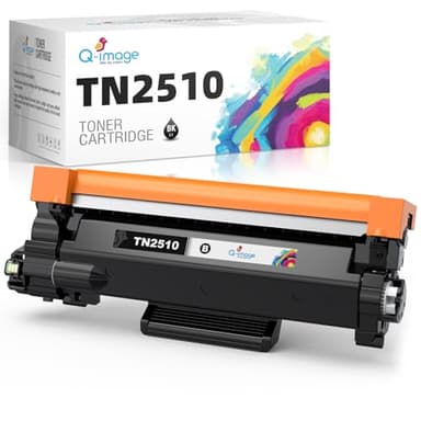 Q-image TN2510 TN-2510 Toner Compatibili per Brother TN2510 TN2510XL per brother HL-L2400DWE,HL-L2445DW,DCP-L2620DW,DCP-L2660DW,DCP-L2665DW,MFC-L2800DW,MFC-L2827DWXL,MFC-L2835DW,MFC-L2860DWE(1 Nero)