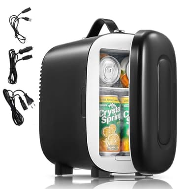 FOHERE Mini Frigo 2 in 1, Frigorifero Portatile da 5 Litri