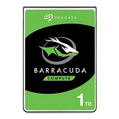 Seagate BarraCuda, 1 TB, Hard Disk Interno, SATA da 6 GB/s, 2.5", 5.400 RPM, Cache da 128 MB per PC Desktop e Portatili (ST1000LMZ48), Amazon Exclsusivo