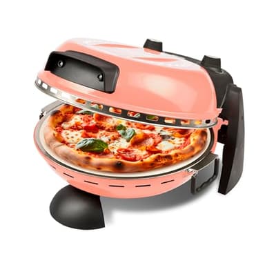 Forno per pizza G3Ferrari G1017715 Delizia Anniversary Corallo - Special Edition con pietra per pizza reversibile e taglierina