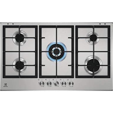 Electrolux KGS9536SX - Piano cottura a gas, N° 5 Fuochi, da 90 cm, colore Inox