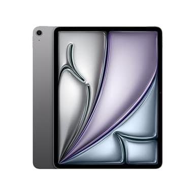 Apple iPad Air 13" (M2): display Liquid Retina, 128GB, fotocamera frontale orizzontale da 12MP, fotocamera posteriore da 12MP, Wi Fi 6E, Touch ID, autonomia di un giorno intero — Grigio siderale