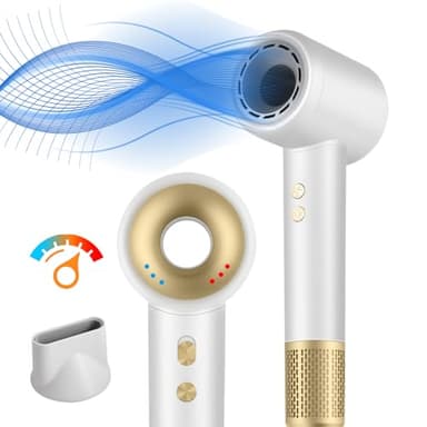 HyAdierTech Asciugacapelli Alta Velocità con Ionico, Phone per Capelli Professionale ioni 2400W AC Motore Professionale con 3 Impostazioni di Calore, Phon Capelli Asciugatura Rapida