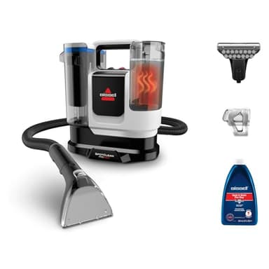 BISSELL SpotClean ProHeat Advanced, Lavatappeti, Pulitore per tappeti e tappezzeria, Lava tappezzeria, Motore 1125W, Pulizia tripla macchie ostinate, Compatto multi-superficie, Filaire, 3924N
