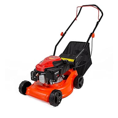 AMC Tagliaerba a spinta con motore a scoppio da 144 cc e 30 kw, ampiezza di taglio regolabile su 7 livelli, 4 ruote livellate su unico piano per evitare zolle vuote adatto a professionisti