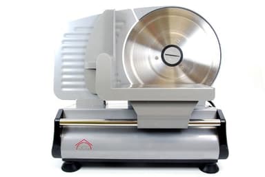 DCG MiTA - Affettatrice Elettrica in Acciaio inossidabile. Lama in acciaio inossidabile di 19 cm di diametro facilmente rimovibile