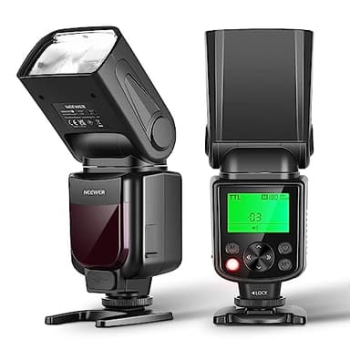 NEEWER Aggiornato TTL Flash NW645II-C, GN58 HSS Optical Slave Sync Tendina Posteriore, Compatibile con Canon EOS R6 R5 R3 R M6 850D 800D 760D 750D 650D 600D 7D Mark II 7D 6D Mark II 6D 5D Mark IV/III