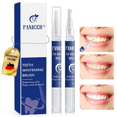 2 Pezzi Penna Sbiancante Denti, Efficacia Gel per Sbiancamento Denti, Sbiancante per Denti,Rimuove le Macchie Dentali, Macchie Dentali Veloce, Sorriso Perfetto