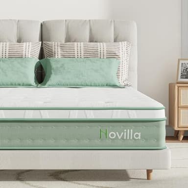 Novilla Materasso 90x190，Materasso a Molle e Memory Foam 20cm, Materasso Singolo con Molle Insacchettate Fornisce un Supporto Eccellente, Silenzioso e Ottima Esperienza di Riposo