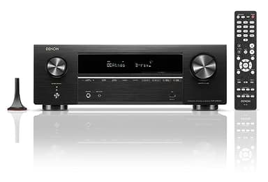 Denon AVR-X1800H - Ricevitore AV a 7.2 canali (modello 2023), 80 W/canale, streaming wireless tramite HEOS integrato, WiFi e Bluetooth, supporta Dolby Vision, HDR10+, HDR dinamico e sistemi di