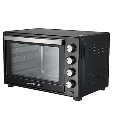 Jago® Fornetto Elettrico - 60 litri, 2000 W, Ventilato, con Timer, Doppio Vetro, Accessori, Portatile, Nero - Piccolo Forno Elettrico, Fornetti Elettrici, da Cucinare, Piccoli Forni, Mini