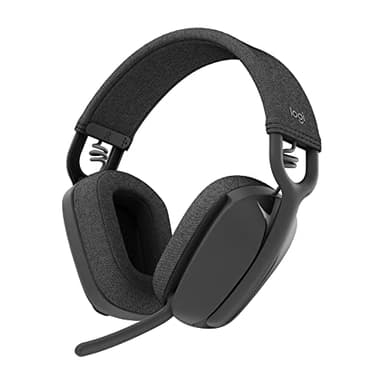 Logitech Cuffie auricolari wireless leggere Zone Vibe 100 con microfono antirumore, cuffie Bluetooth multipoint avanzate, compatibili con Teams, Google Meet, Zoom, Mac/PC - grigie